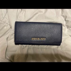 Michael Kors navy wallet
